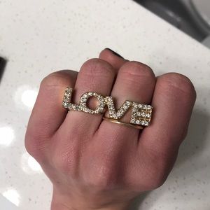 Two finger love ring REVERSIBLE NWT A.V. max